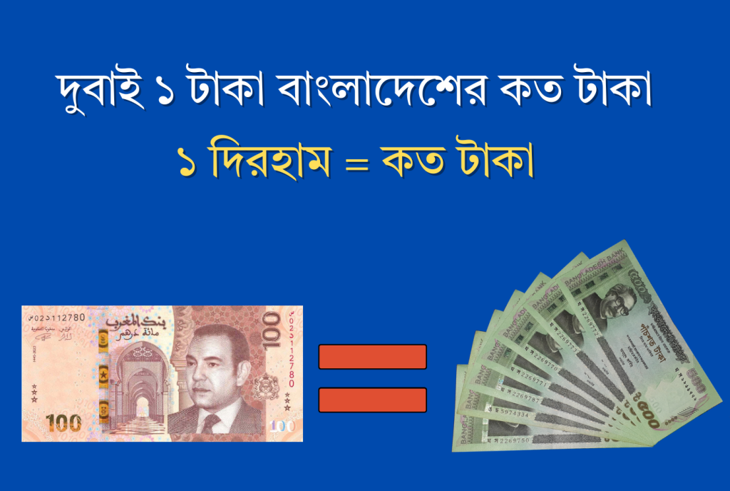 দুবাই ১ টাকা বাংলাদেশের কত টাকা