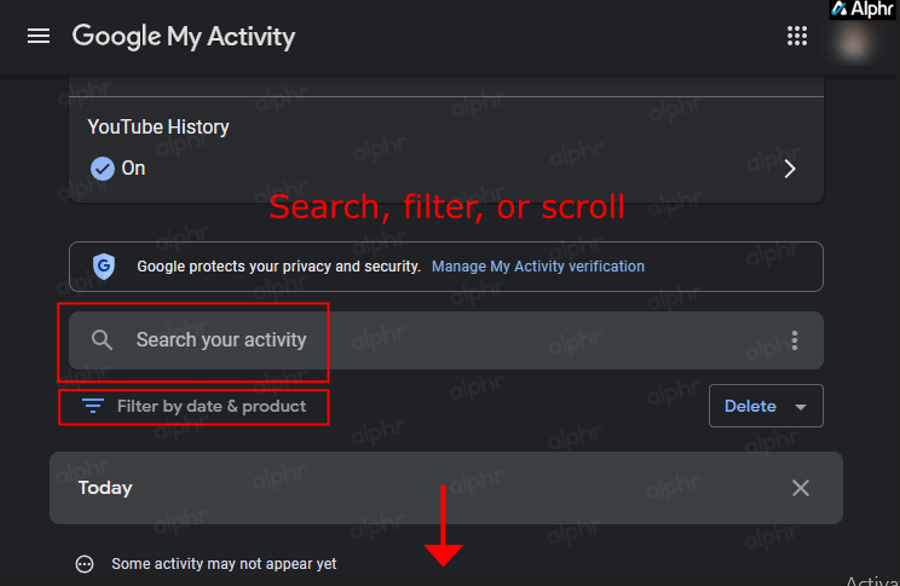 How to View Your Google Activity History
